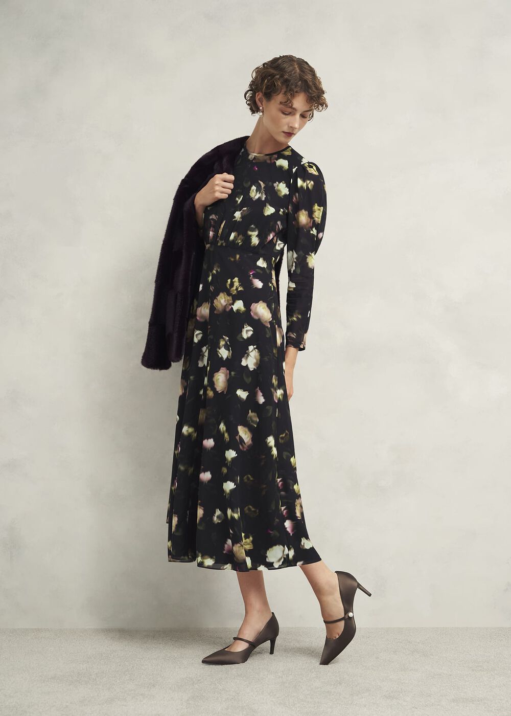 Blake Mary Jane Satin Courts, Deep Brown, hi-res