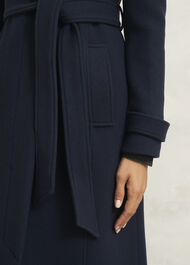 Petite Celeste Wool Blend Coat, Navy, hi-res