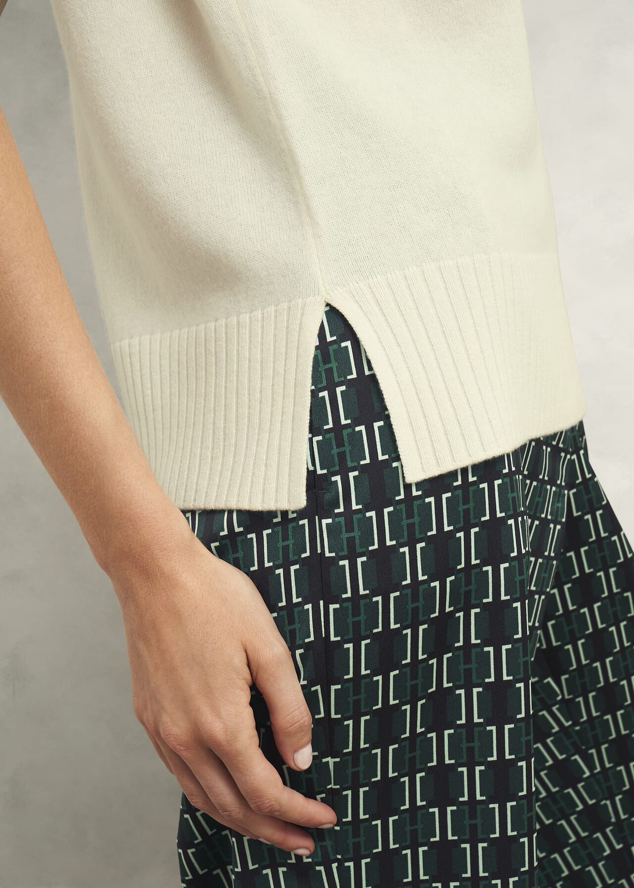 Brooksfirth Knit Tank Top, Warm Ivory, hi-res