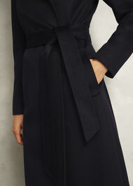 Petite Livia Wool Coat, Black, hi-res
