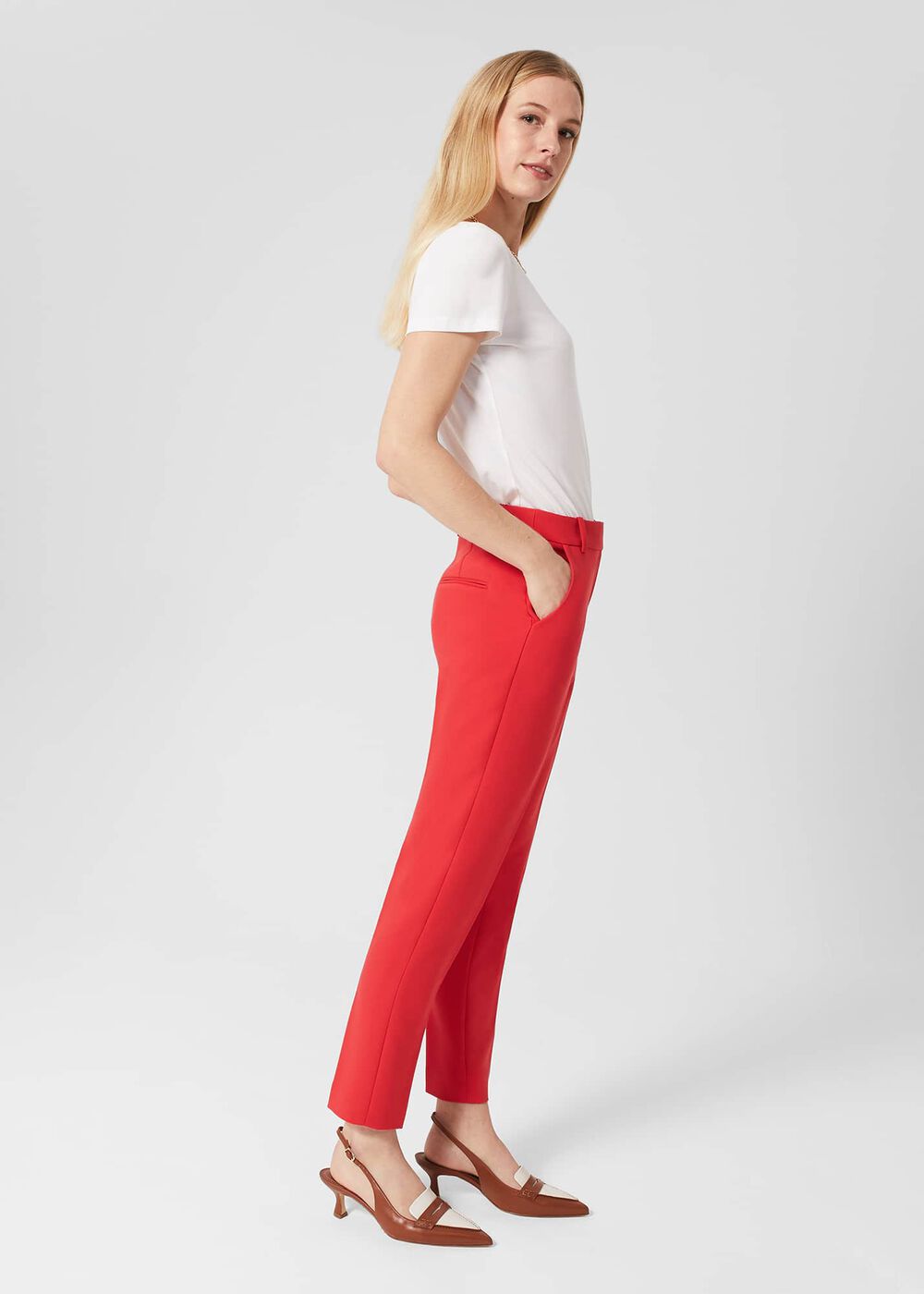 Suki Trousers, Flame Red, hi-res