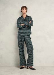 Finwell Satin Shirt, Multi, hi-res