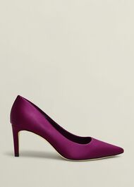 Leila Satin Courts, Warm Plum, hi-res