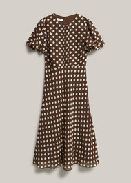 Dorothy Dress, Brown Ivory, hi-res