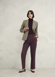 Gerrie Straight Trousers, Malbec Purple, hi-res