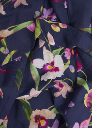 Petite Pippa Floral Waist Tie Dress, Midnight Multi, hi-res