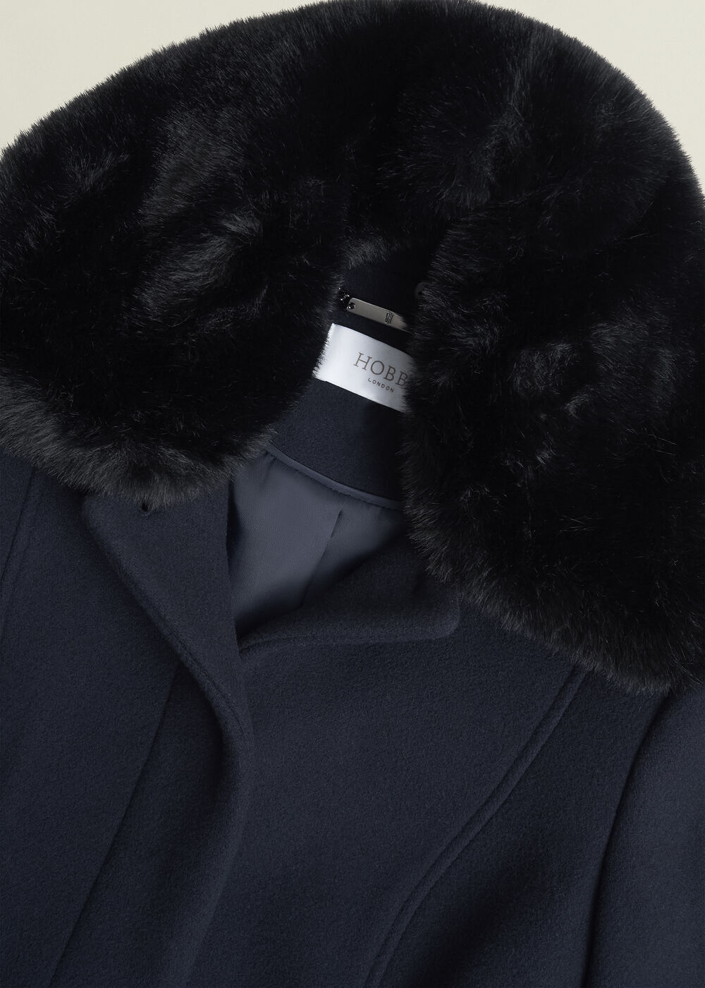 Celeste Wool Blend Coat, Navy, hi-res