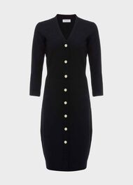 Marlee Knitted Dress, Black, hi-res