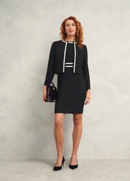 Petite Nory Jacket, Black Ivory, hi-res