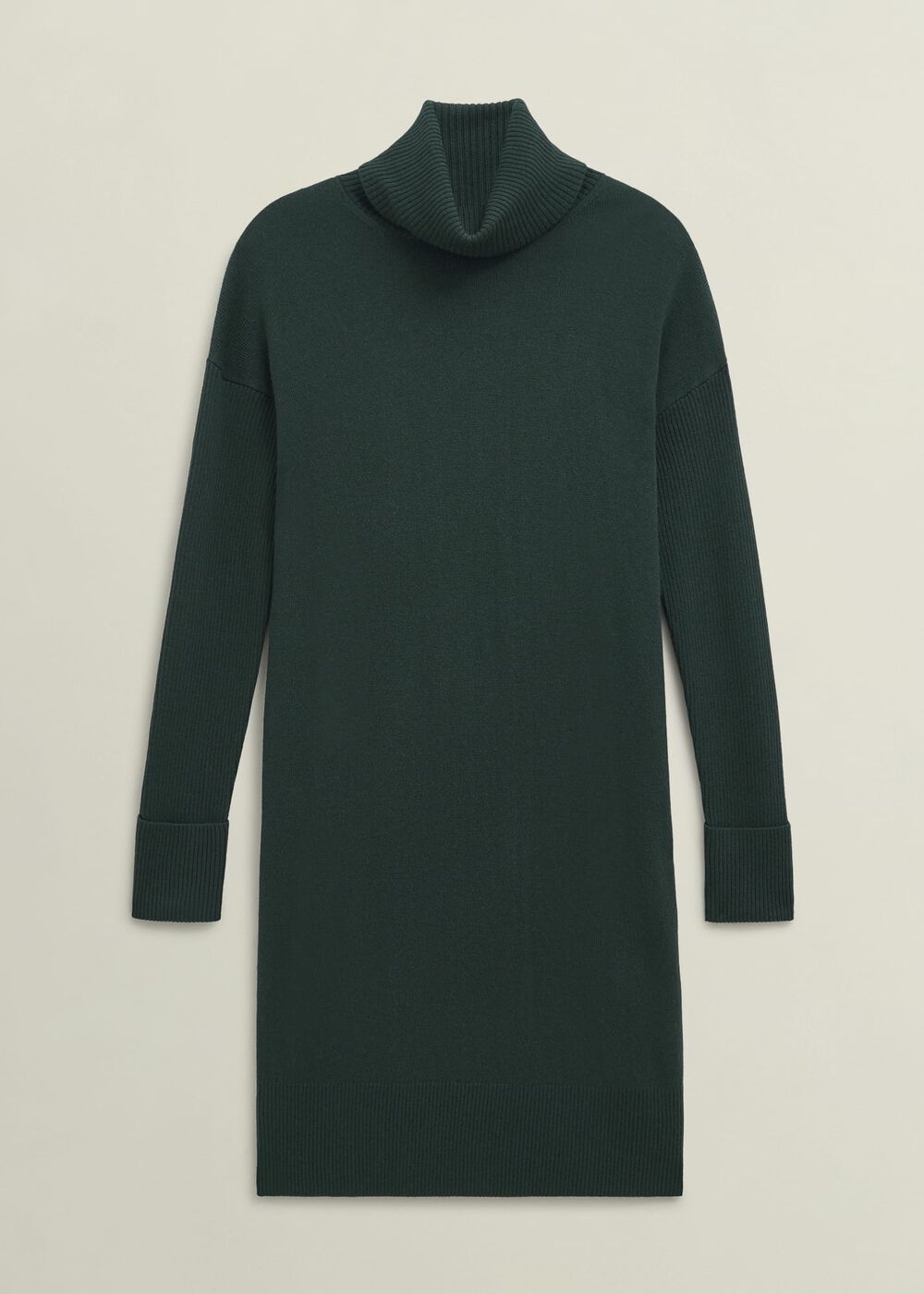 Green Ava Knitted Jumper Dress, Ponderosa Green, hi-res