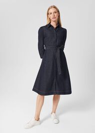 Coco Denim Dress, Indigo, hi-res