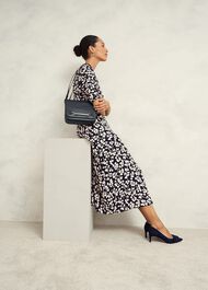 Bonnie Dress, Navy Cream, hi-res