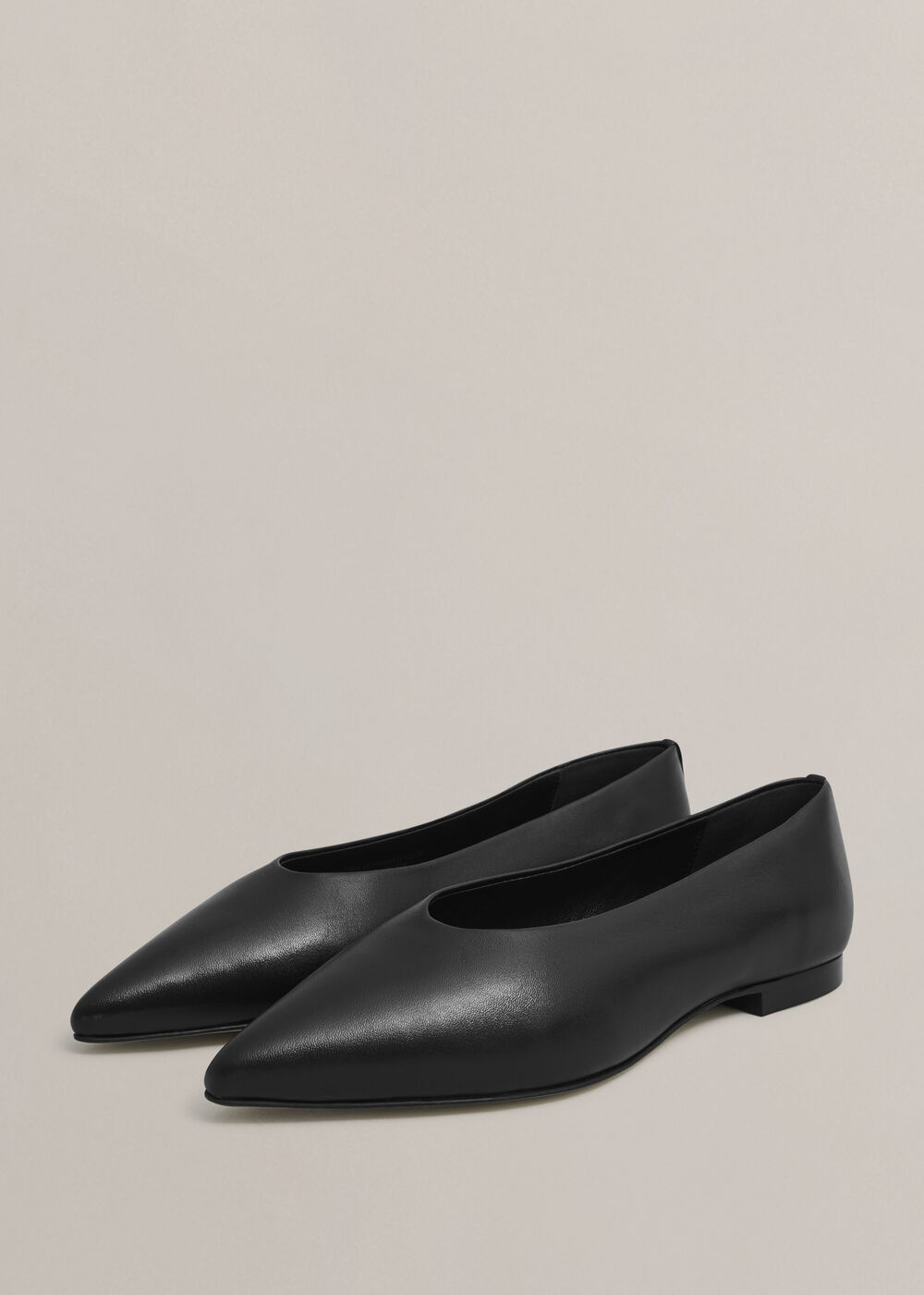 Valentina Ballet Flats, Black, hi-res