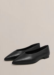 Valentina Ballet Flats, Black, hi-res