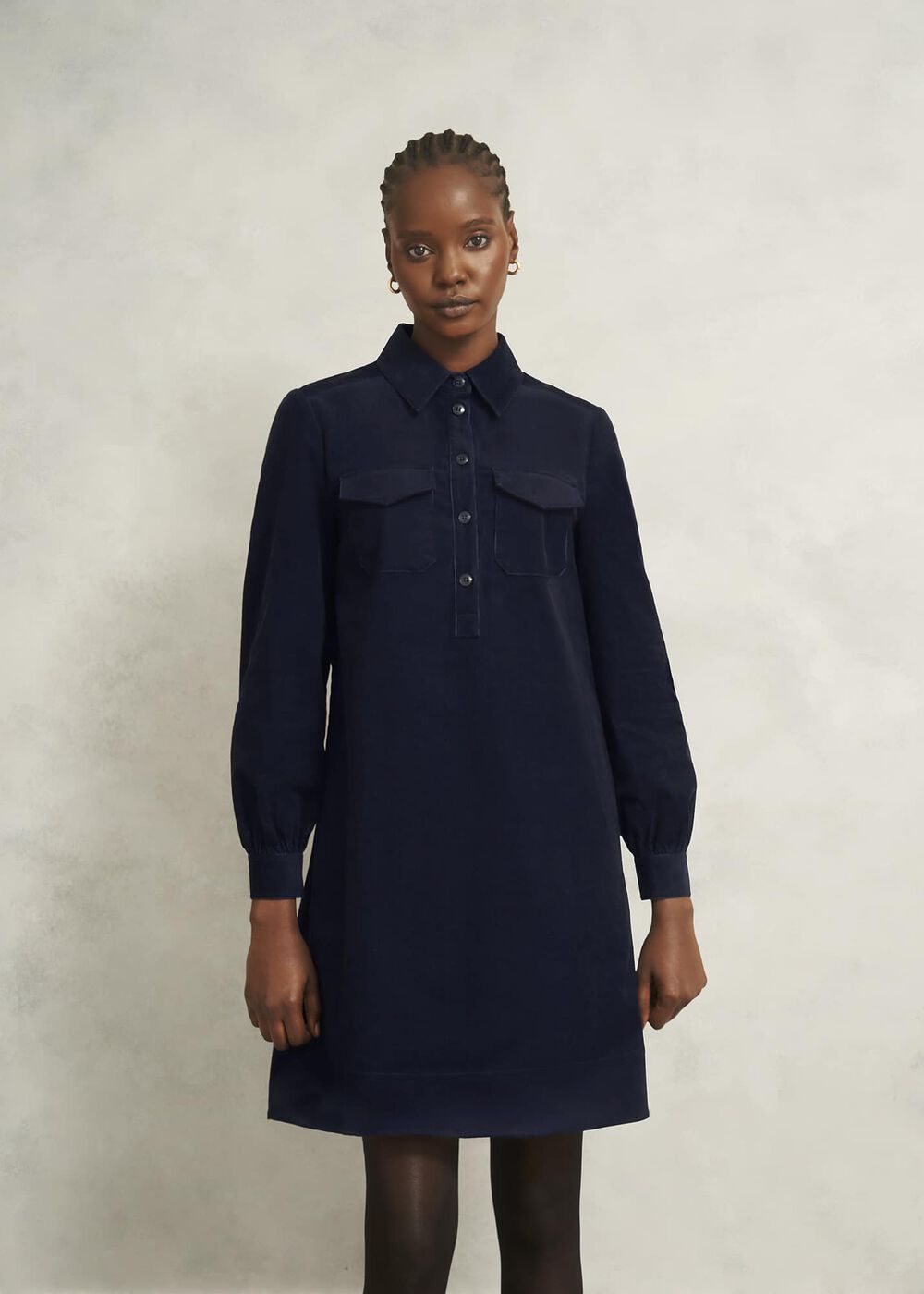 Lena Dress, True Navy, hi-res