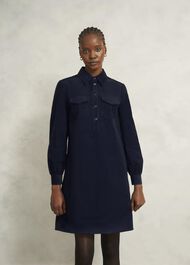 Lena Dress, True Navy, hi-res