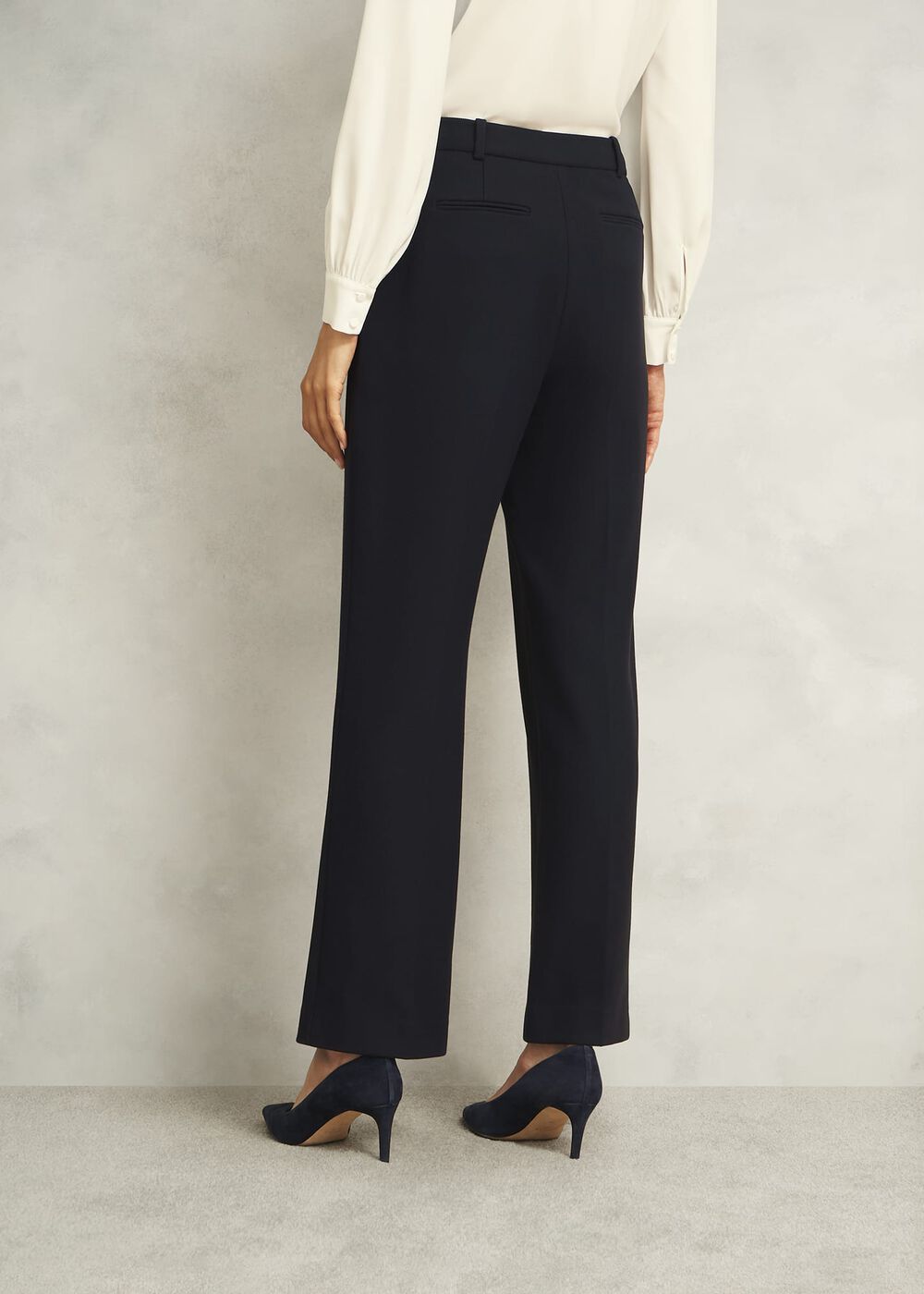 Ivy Straight Pants, Navy, hi-res