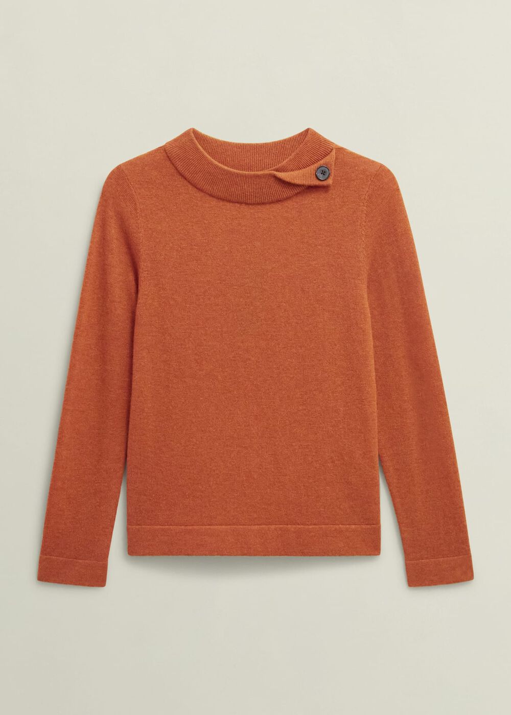 Talia Wool Cashmere Sweater, Topaz Orange, hi-res