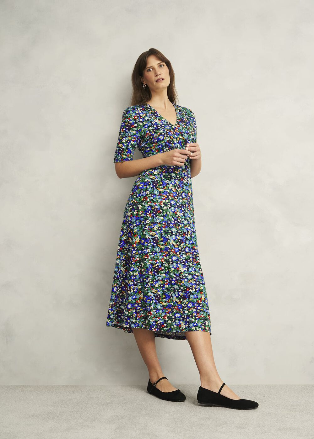 Coralie Jersey Dress, Multi, hi-res