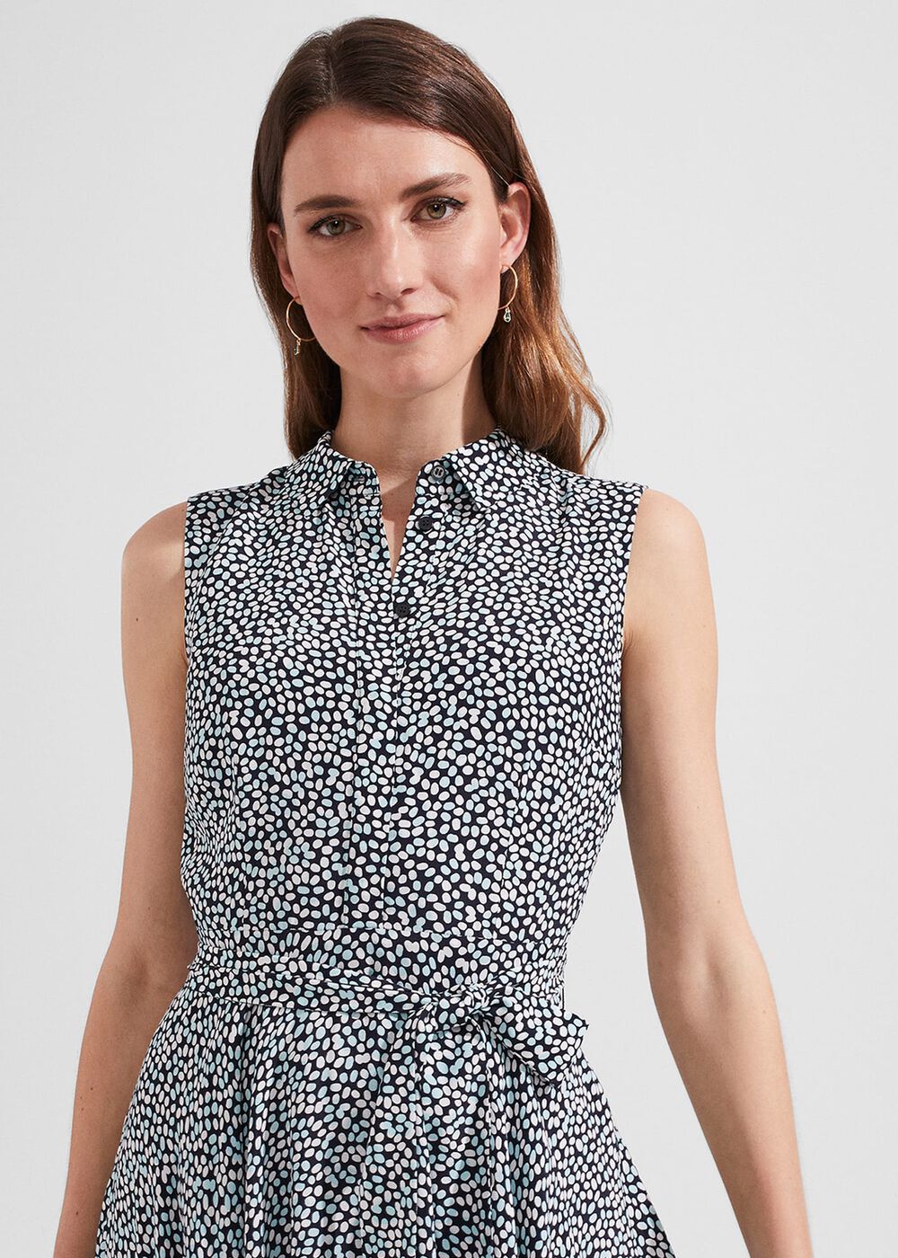 Belinda Dress, Navy Multi, hi-res