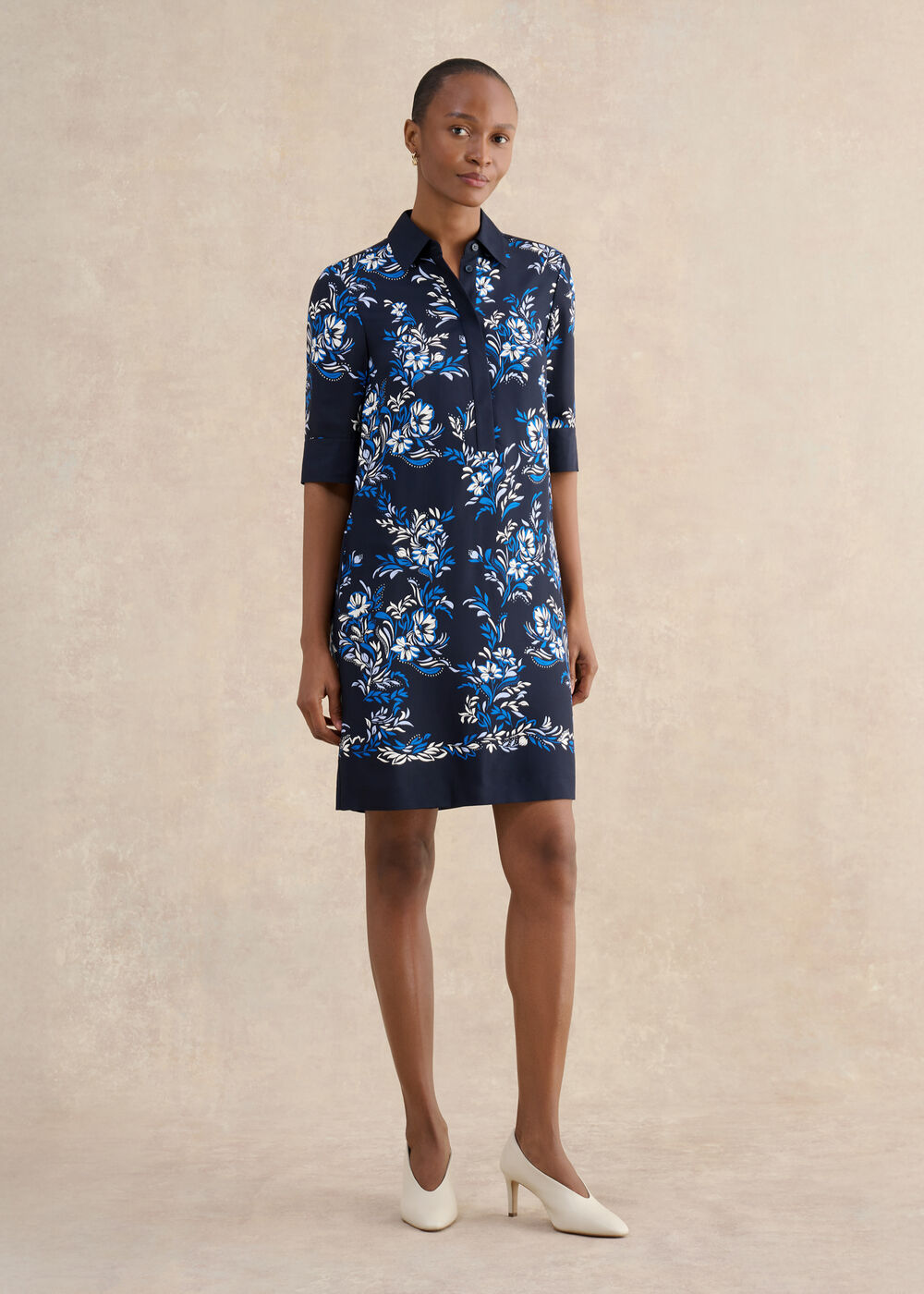 Marciella Dress, Navy Multi, hi-res