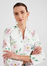 Petite Suzanna Floral Tweed Jacket, Ivory Multi, hi-res