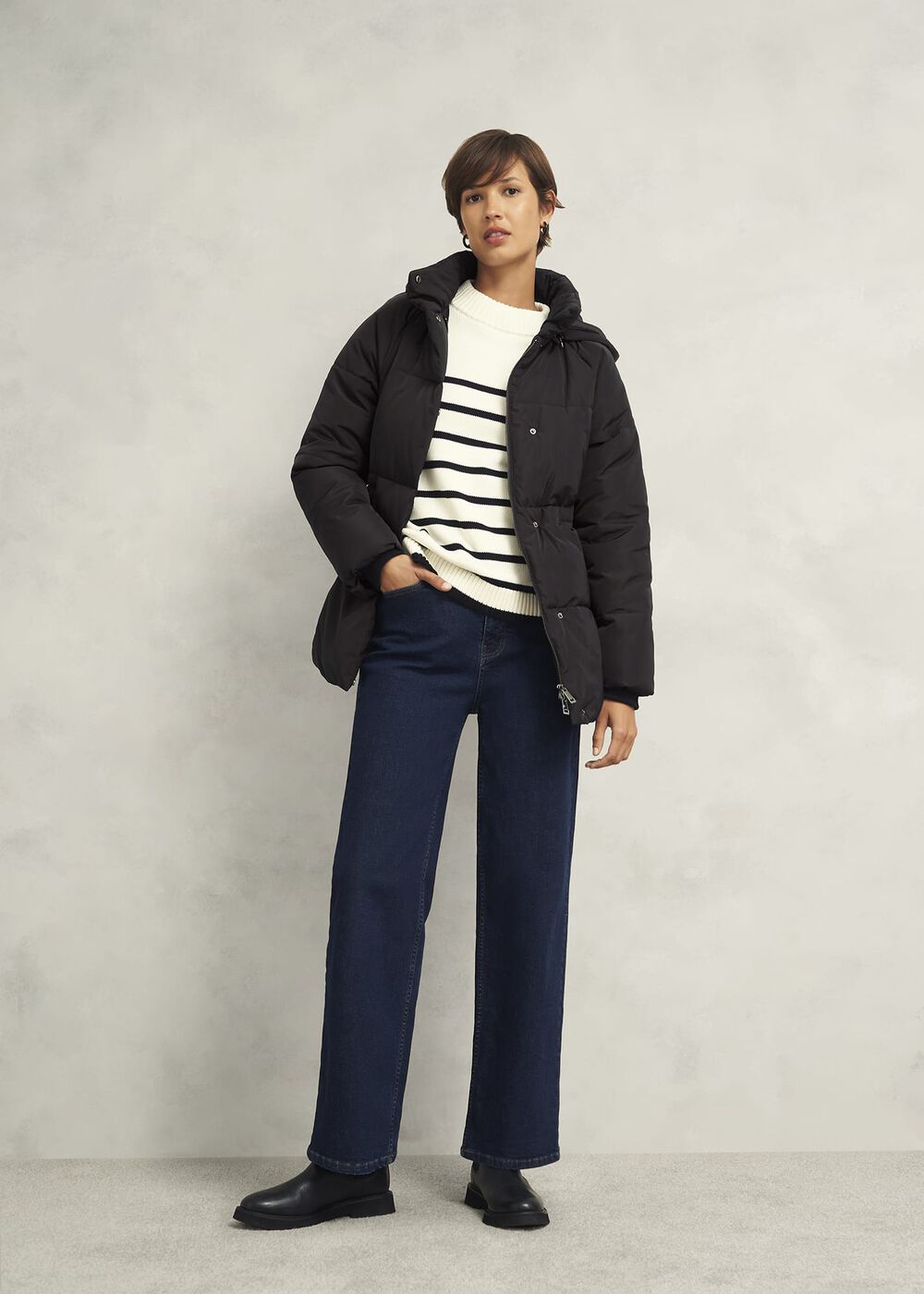 Cara Puffer, Black, hi-res
