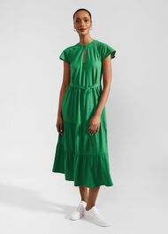 Brodie Jersey Dress, Green, hi-res