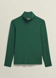Mischa Turtle Neck Top, Agate Green, hi-res
