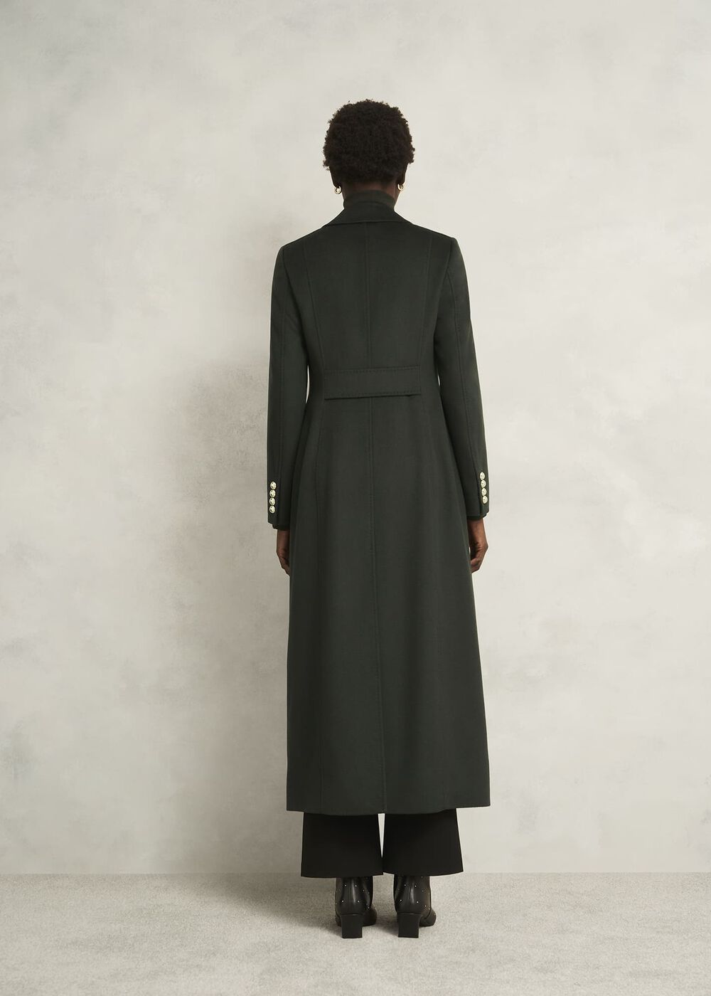 Richmond Wool Maxi Coat, Yew Green, hi-res