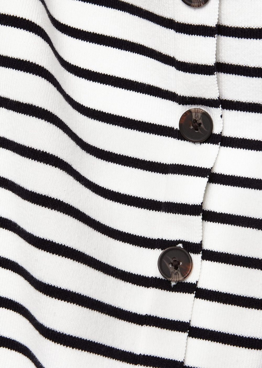 Petra Cotton Striped Sweater, Ivory Navy, hi-res