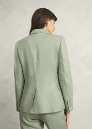 Petite Marietta Linen Jacket, Sage Green, hi-res