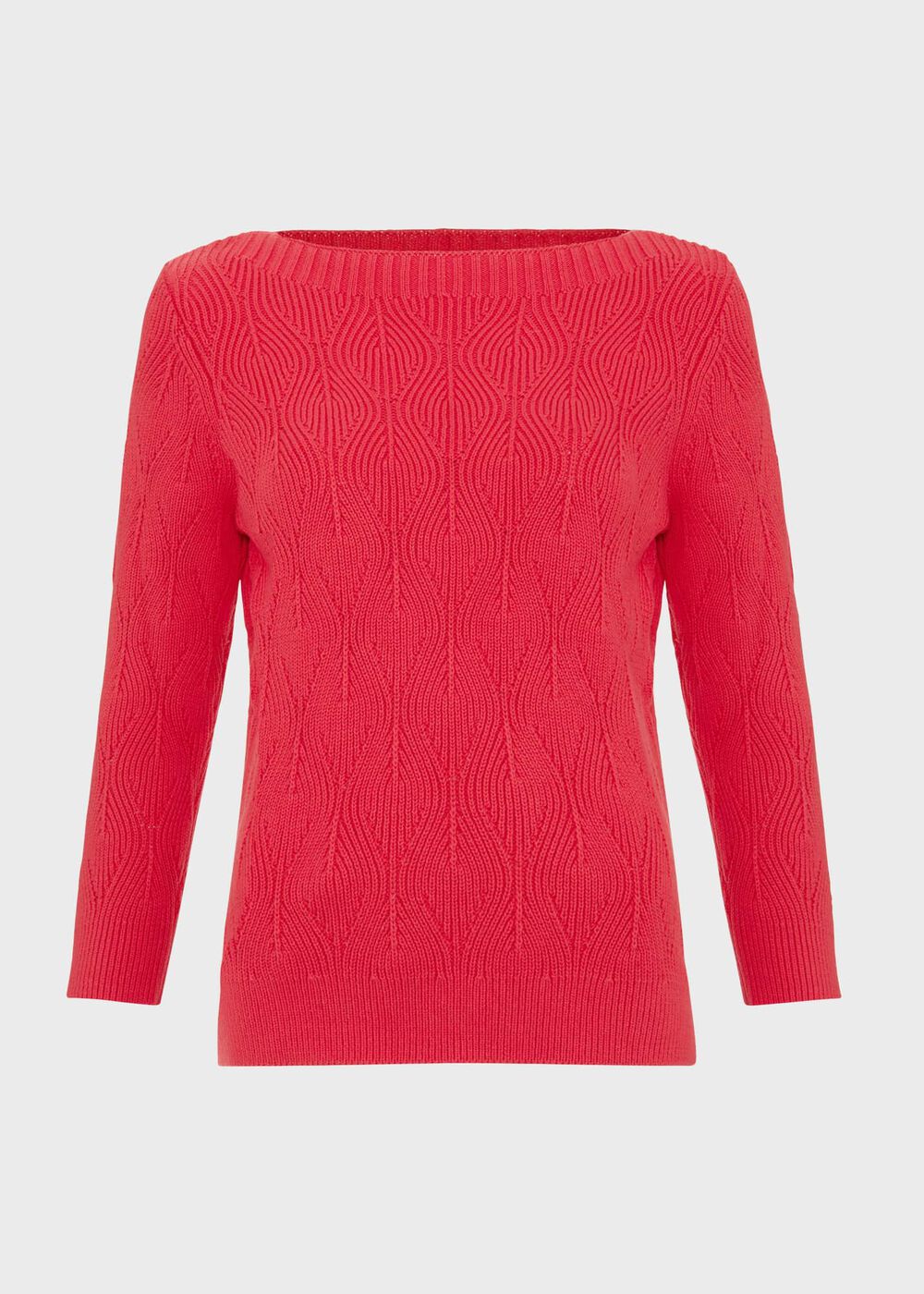 Laney Cotton Sweater, Rouge Pink, hi-res