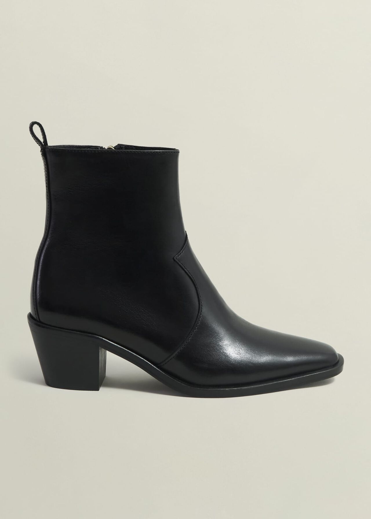Frankie Western Boots, Black, hi-res