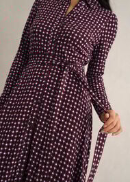 Clarice Jersey Dress, Navy Multi, hi-res