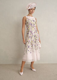 Abbie Fascinator, Pale Pink Ivory, hi-res