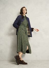 Grantley Denim Barn Jacket, Indigo, hi-res
