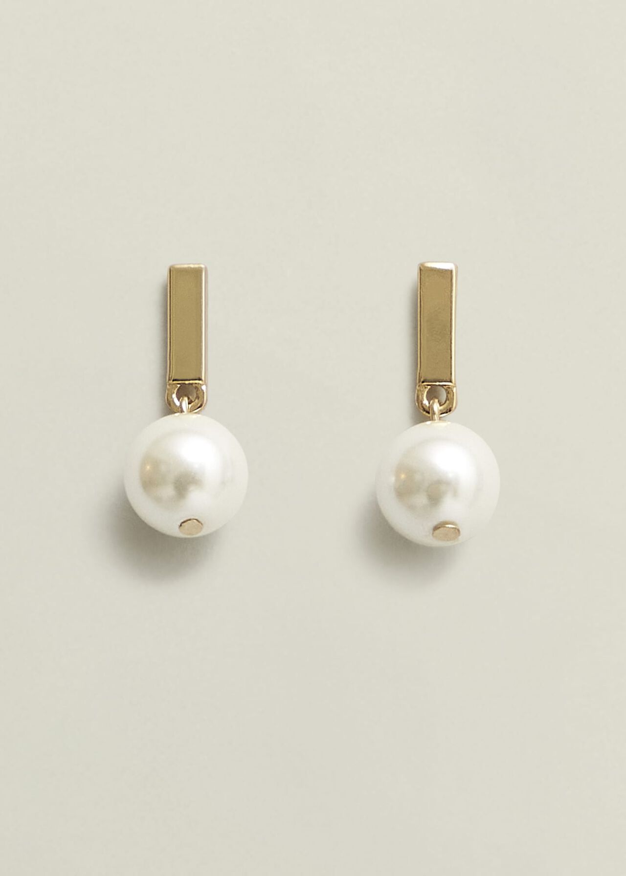 Aria Pearl Earrings, Gold, hi-res