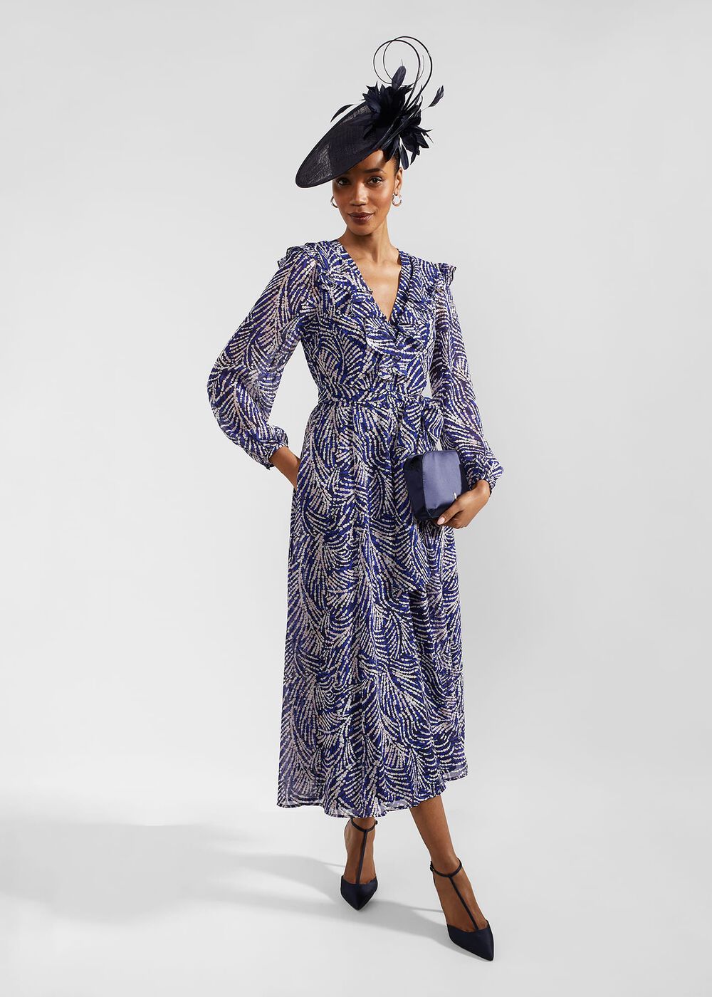 Rosana Dress, Navy Blue Multi, hi-res