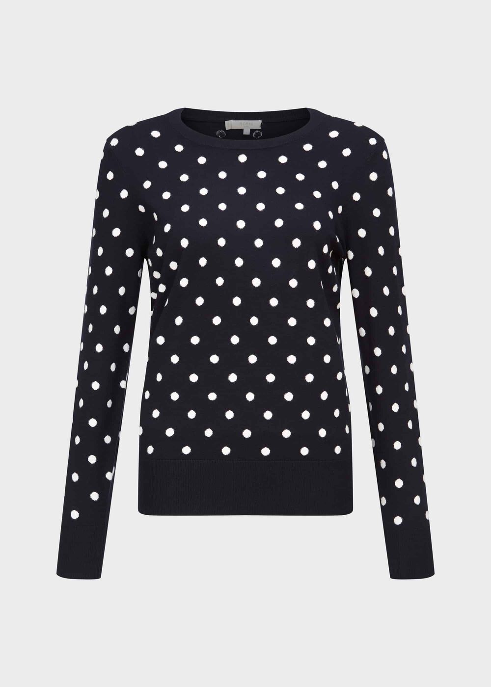 Athena Spot Sweater, Navy Ivory, hi-res
