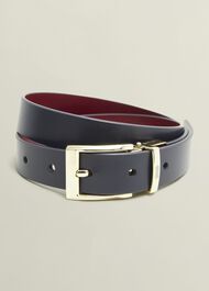 Pauline Reversible Hip Belt, Navy Red, hi-res