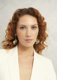 Elisa Earrings, Gold, hi-res