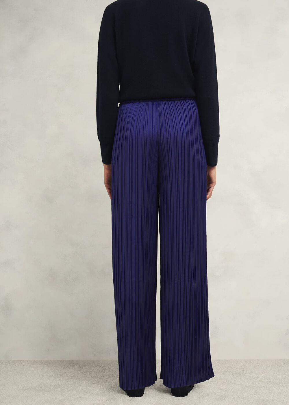 Orla Pleated Trousers, Rich Blue, hi-res