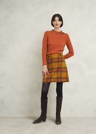 Talia Wool Cashmere Sweater, Topaz Orange, hi-res