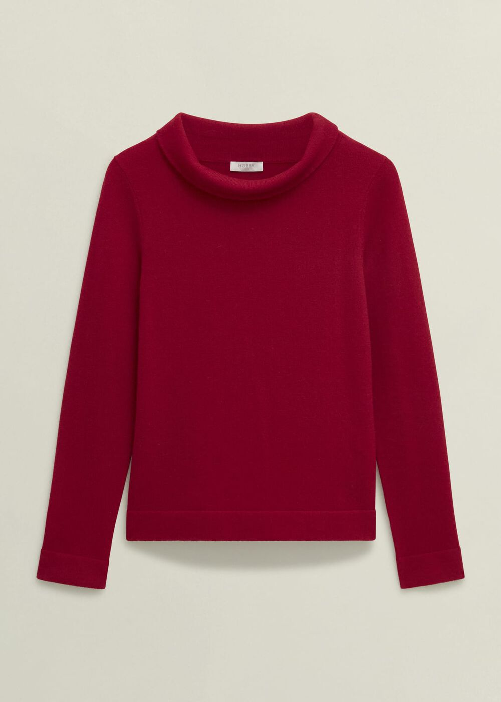 Audrey Wool Cashmere Sweater, Pomegranate, hi-res