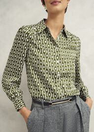 Tallie Shirt, Ivory Green, hi-res