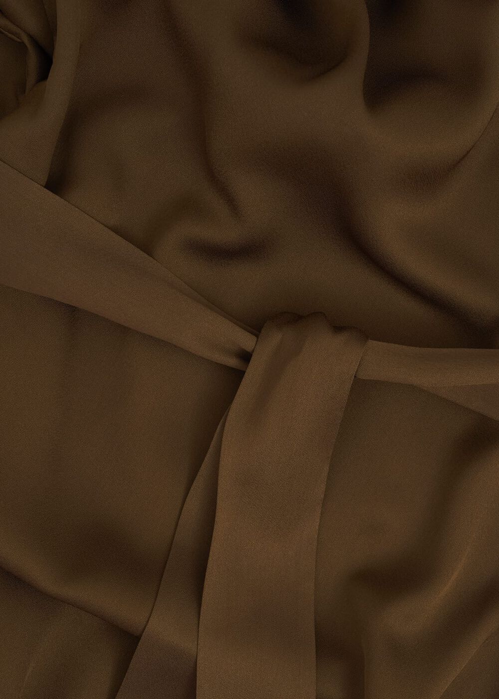 Darracott Tie Waist Midi Dress, Medlar Brown, hi-res