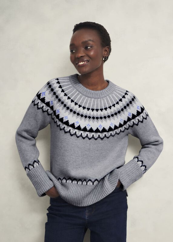 Anya Fairisle Sweater With Alpaca