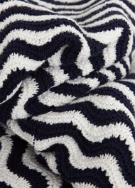 Lulu Cotton Jumper, Navy Ivory, hi-res