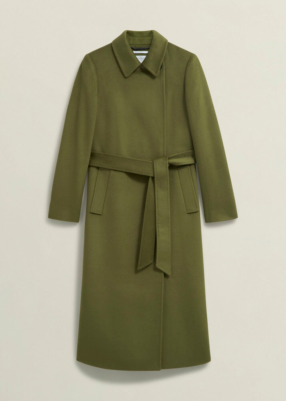 Petite Livia Wool Coat, Kelp Green, hi-res